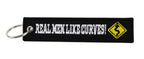 Motorcycle Embroidered Keychain - REAL MEN LIKE CURVES - decor