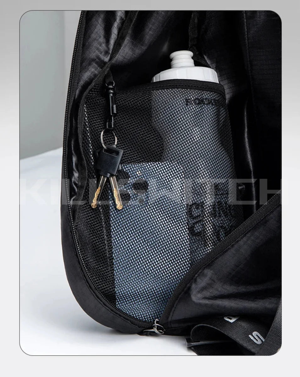 Motorcycle Helmet Backpack Large Capacity Travel Bags Reflective - Backpack-Black / CHINA