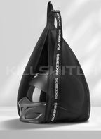 Motorcycle Helmet Backpack Large Capacity Travel Bags Reflective - Backpack-Black / CHINA