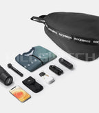 Motorcycle Helmet Backpack Large Capacity Travel Bags Reflective - Backpack-Black / CHINA