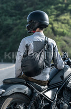 Motorcycle Helmet Backpack Large Capacity Travel Bags Reflective - Backpack-Black / CHINA
