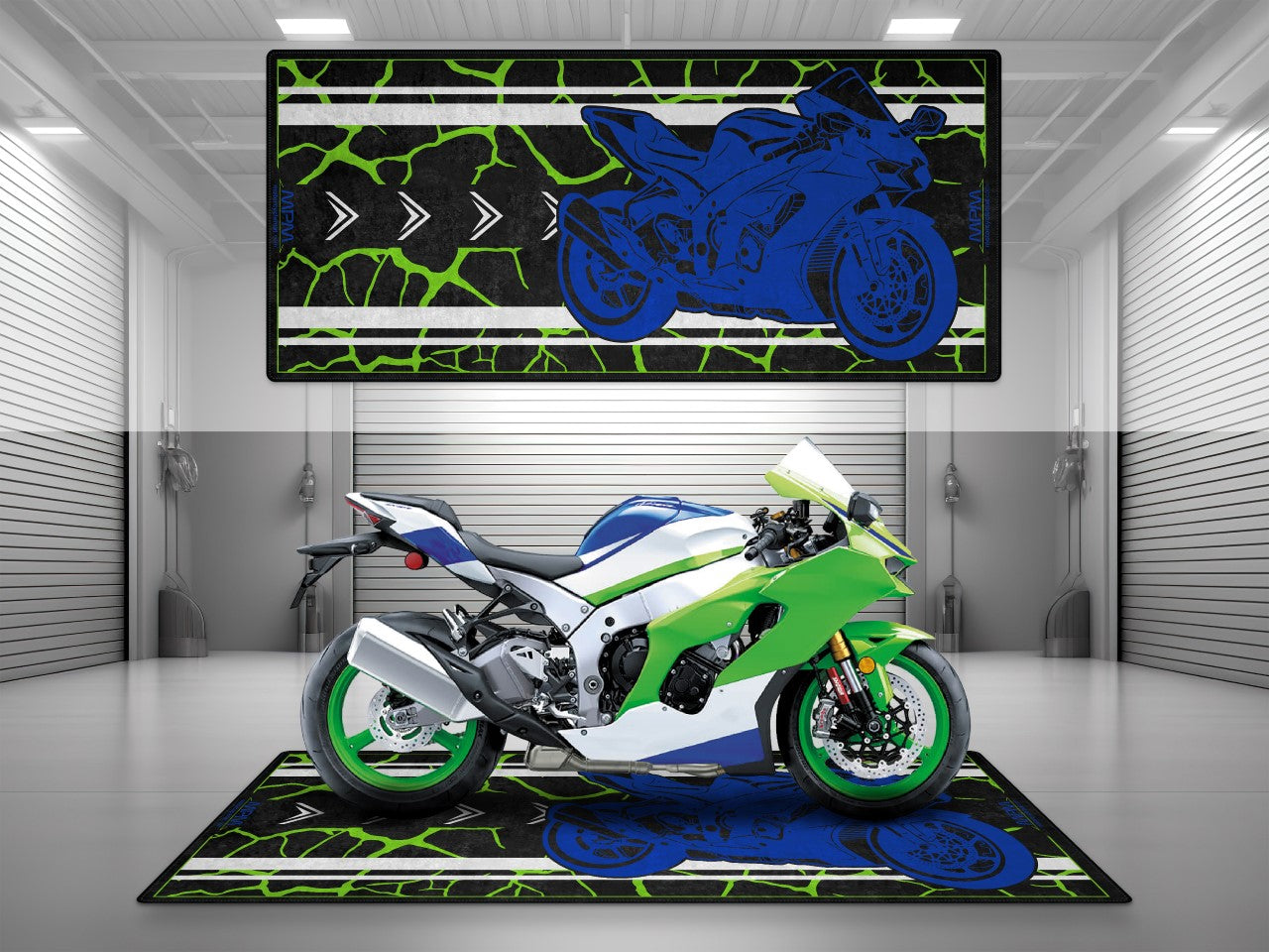 MPM Motorcycle Mat for Kawasaki ZX-10R - U202