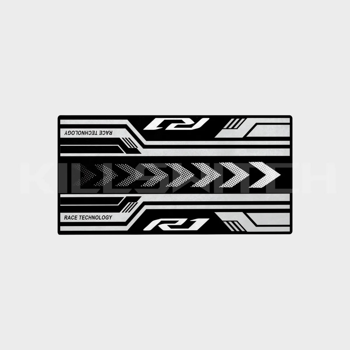 Motorcycle Mat for Yamaha R1 - Black / 20 x 63 inches