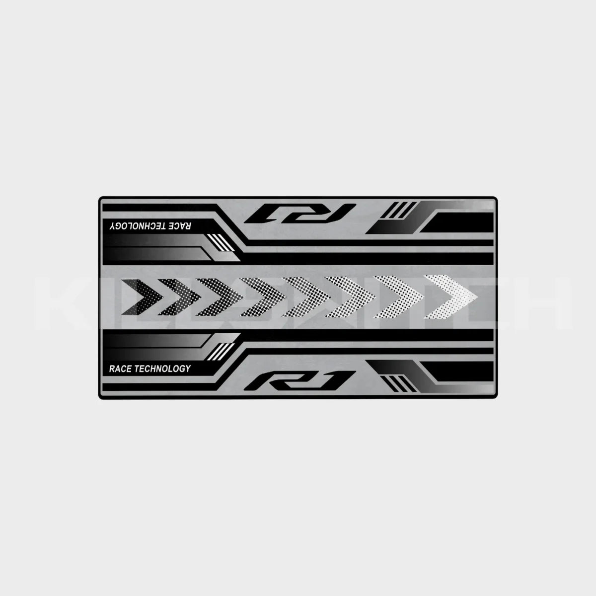 Motorcycle Mat for Yamaha R1 - Grey / 20 x 63 inches