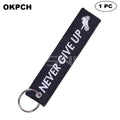 Never Give Up - Motorcycle Keychain - PK0044
