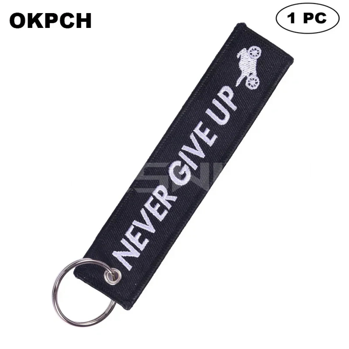 Never Give Up - Motorcycle Keychain - PK0044