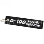 Real Quick - Motorcycle Keychain - 0-100 REAL QUICK