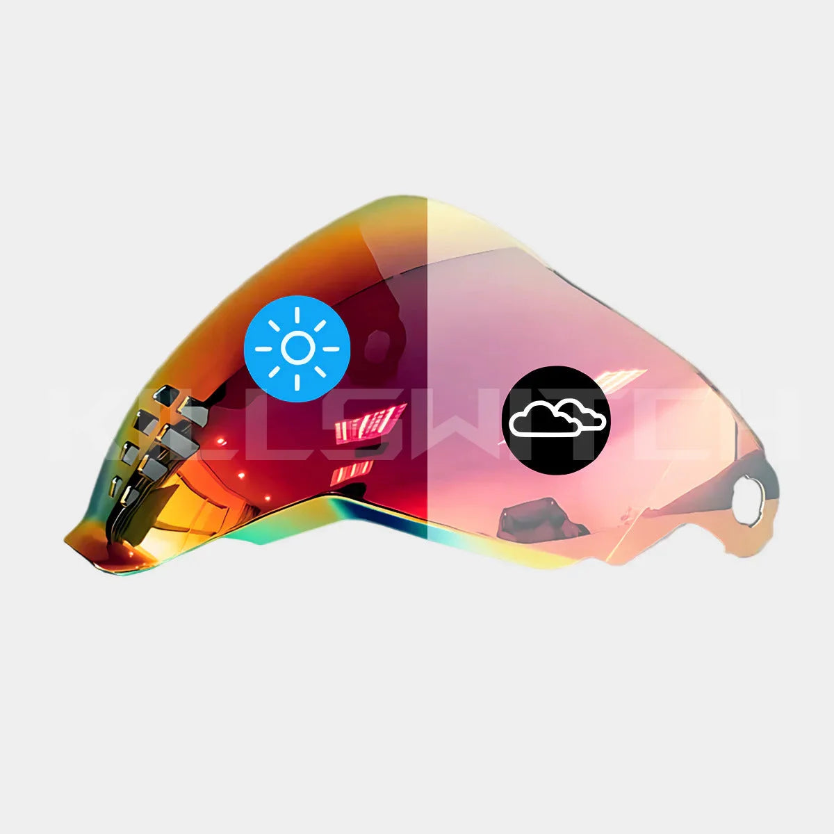 Red Photochromic Visor for ICON Airflite