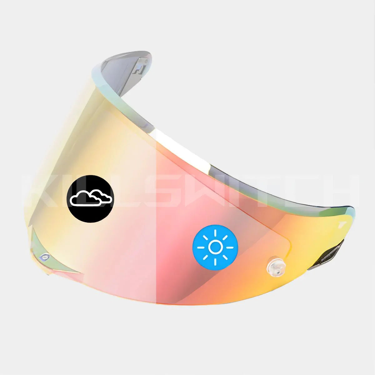 Red Photochromic Visor for Pista