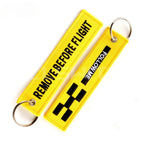 Remove Before Flight - Motorcycle Keychain - FOLLOW ME