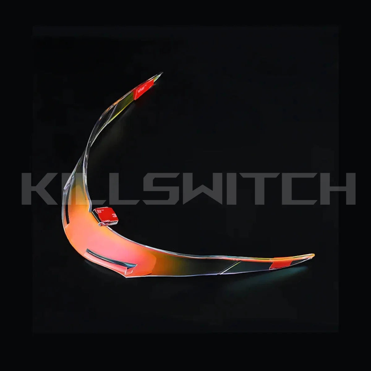 Retrofit Spoiler for AGV K1 / K1S - Night Clear Red