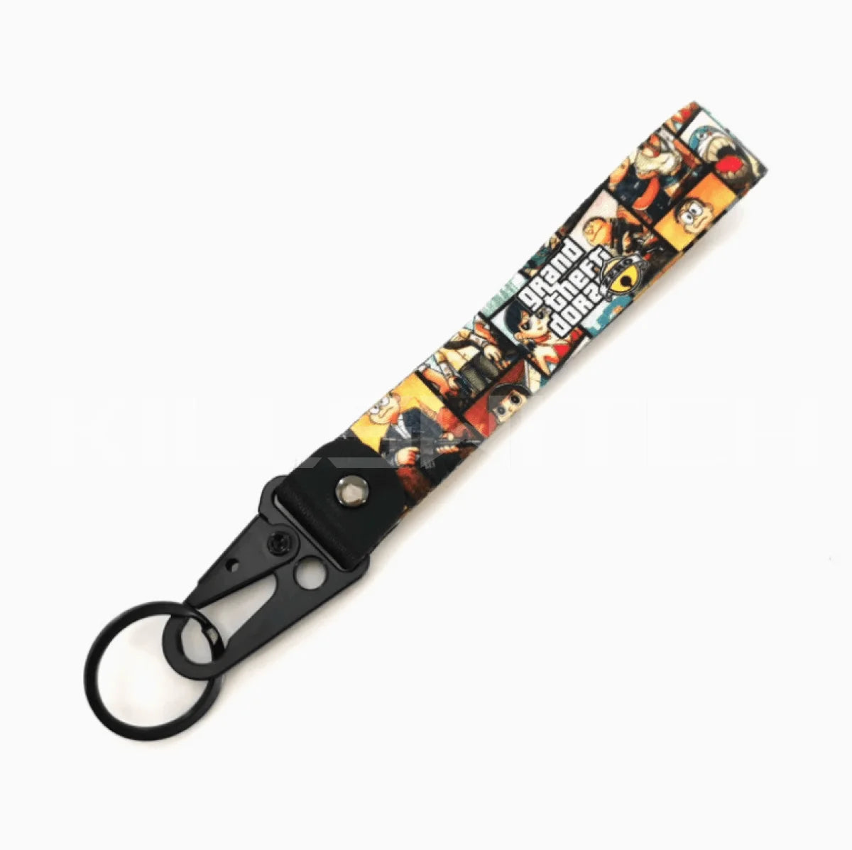 Rockstar Double-sided Embroidered Keychain - C - Motorcycle Keychain