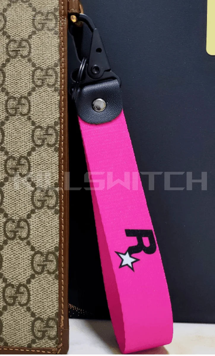 Rockstar Double-sided Embroidered Keychain - D - Motorcycle Keychain
