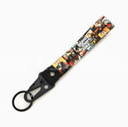Rockstar Double-sided Embroidered Keychain - Motorcycle Keychain