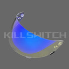Visors for BELL Qualifier DLXVortex Revolver RS-1 RS-2Click Release - Night Clear Blue
