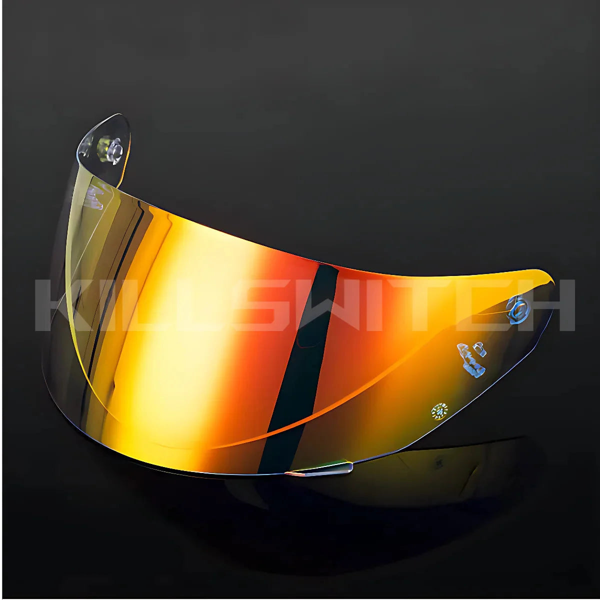 Visors for LS2 FF352 FF351 FF369 FF384 - Night Clear Red