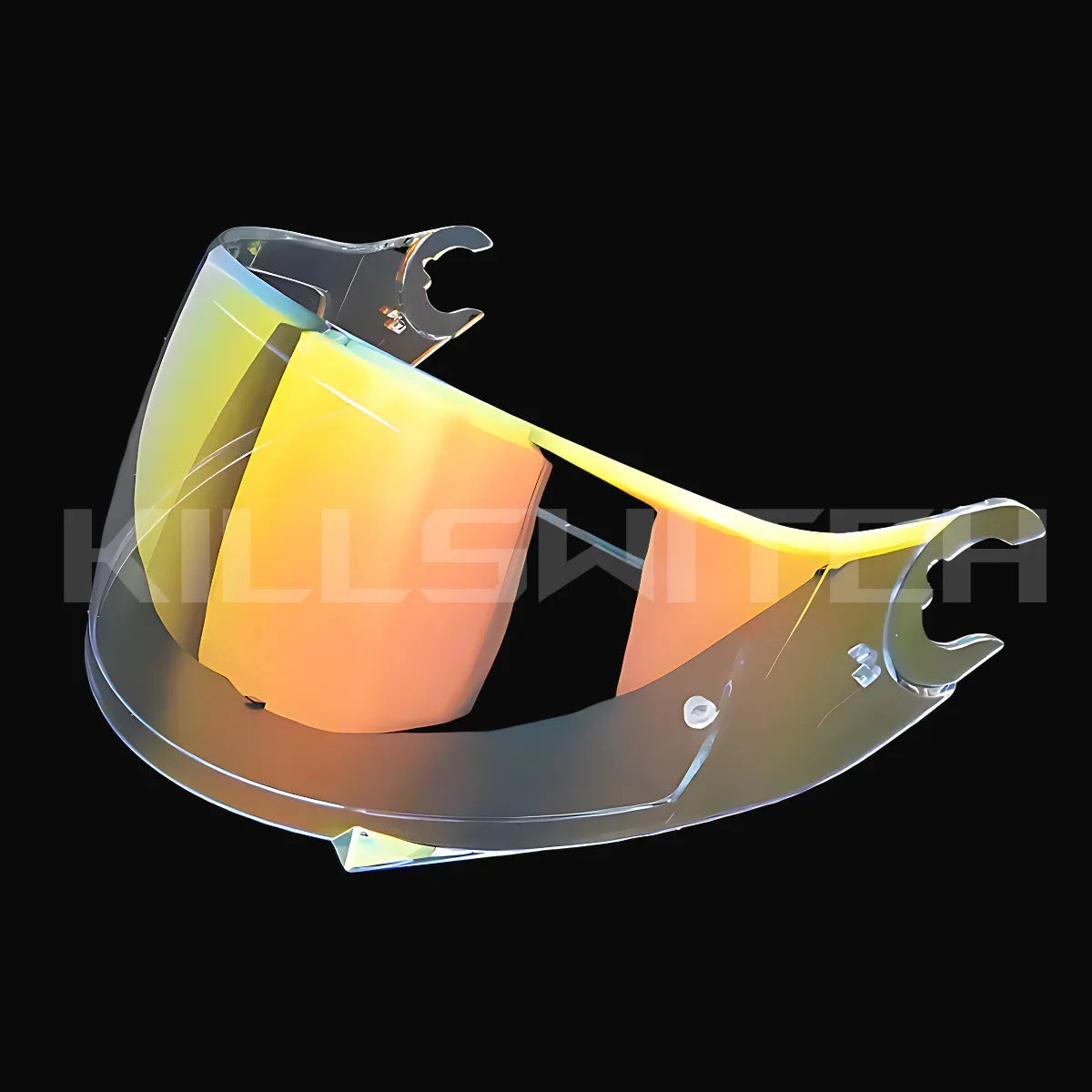 Visors for Shark D-Skwal 2 Spartan Carbon - Night Clear Red