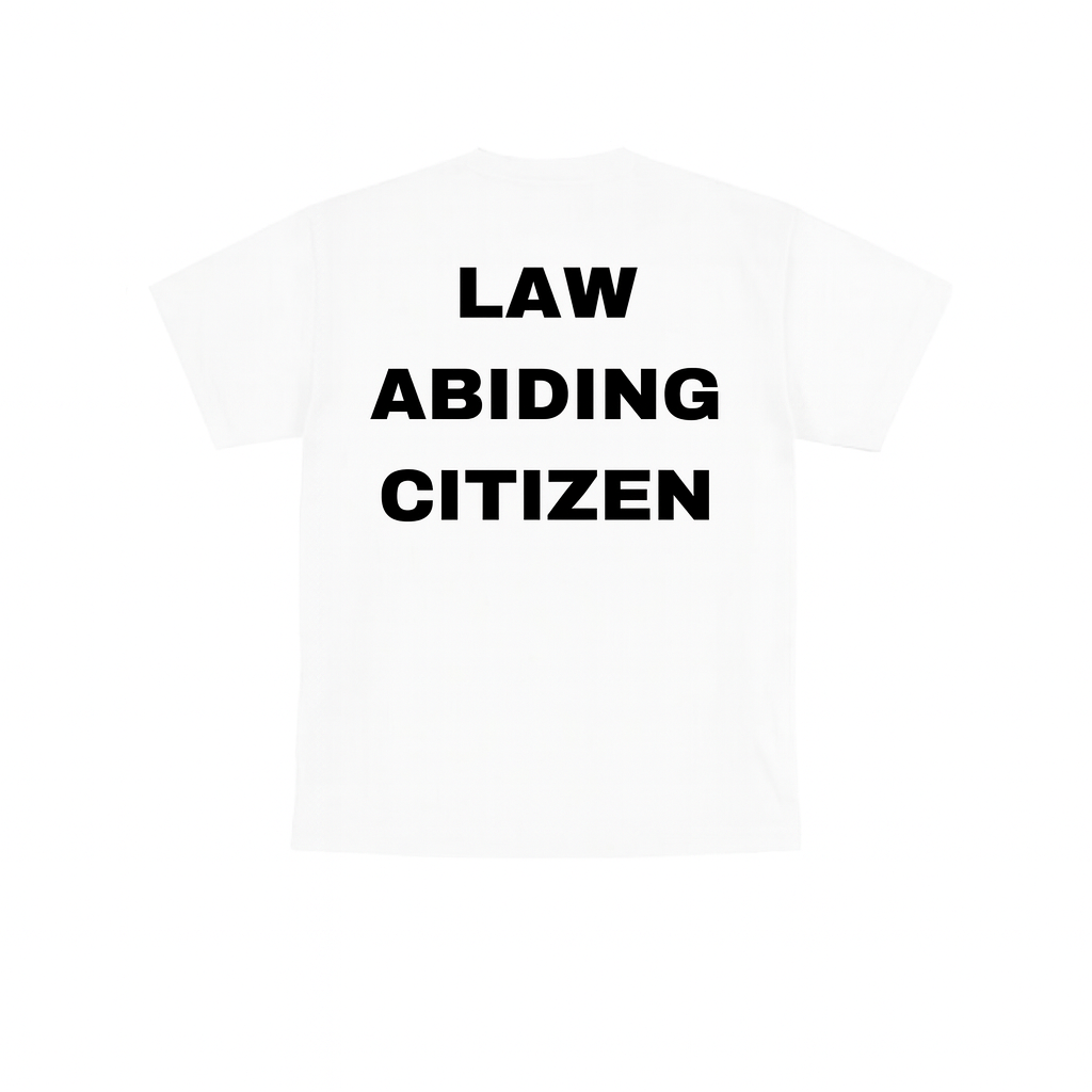 "LAW ABIDING CITIZEN" SHIRT - WHITE