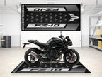 MPM Motorcycle Mat for Yamaha FZ-10 Yellow & Black - MM7256